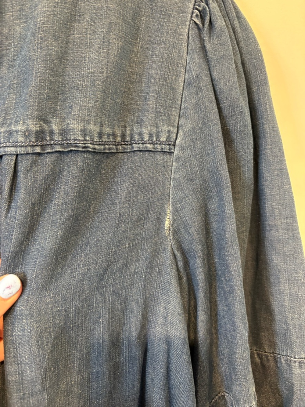 LOFT Blue Denim Tunic Dress - Picture 8 of 12